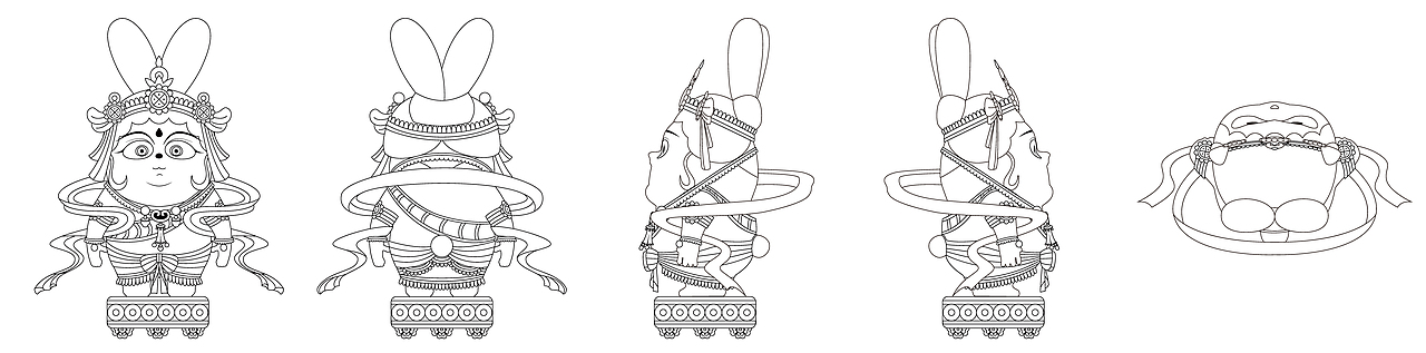 飞天乐伎——敦煌胖丸（图ZMjE4NjI4NTU2） - 手办/模玩 - 站酷设计师石石石石_原创素材 - 站酷ZCOOL