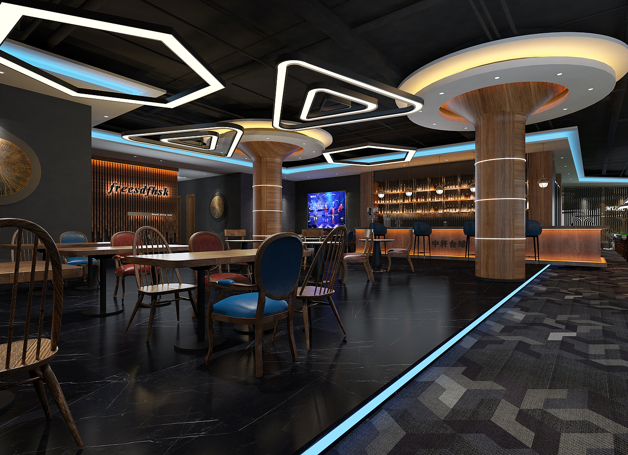 YUE-设计江西吉安酒吧台球厅