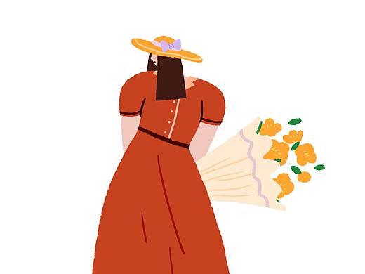 girls & flower（个人主页-ZNTIyNjM3NjA=） - 商业插画 - 站酷设计师小八007原创素材 - 站酷ZCOOL