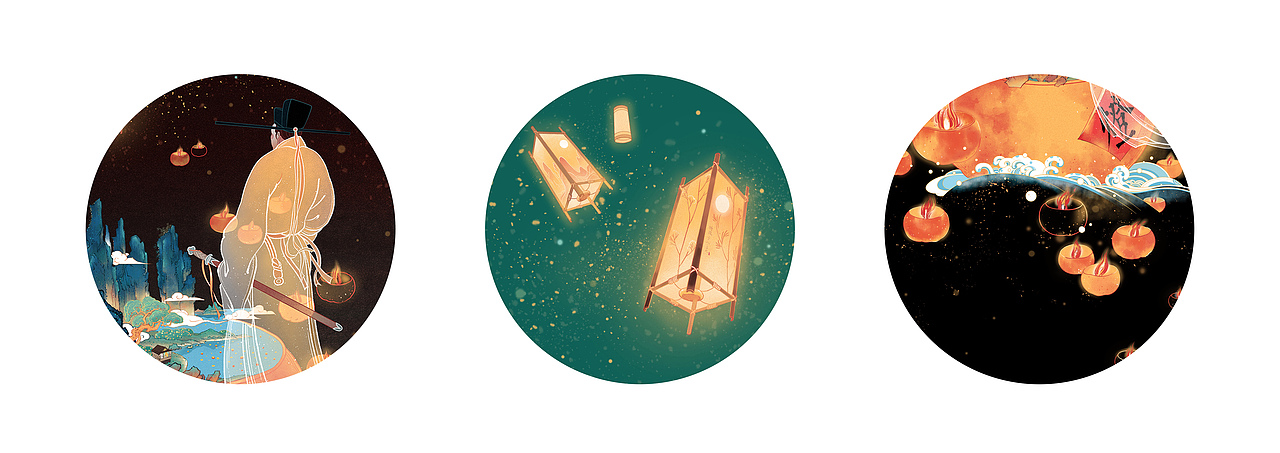 黄岩蜜桔品牌宣传系列插画