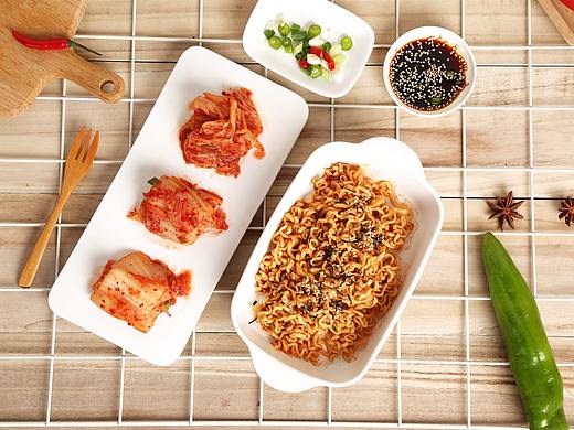 火鸡面、泡菜食品拍摄
