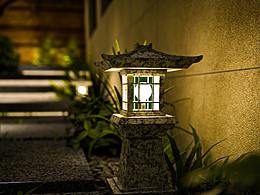 戶外燈夜晚氛圍渲染