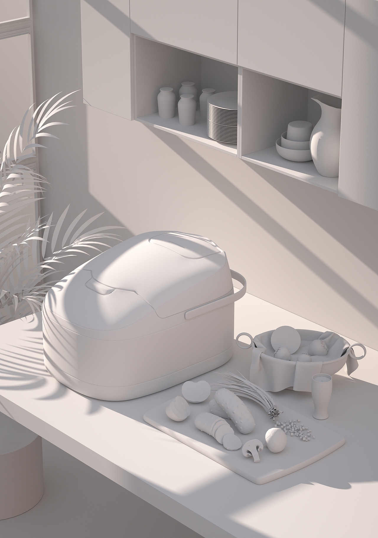 电饭煲场景效果图