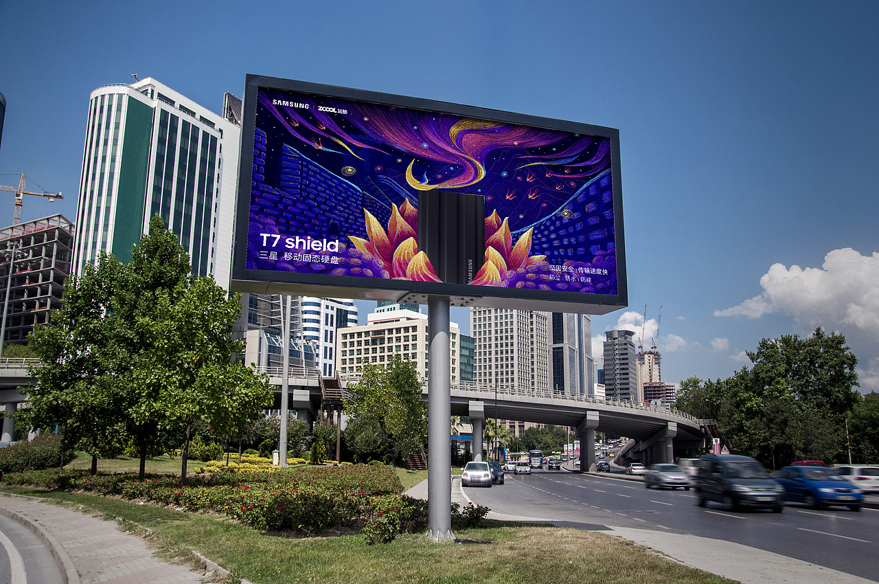 三星移动固态硬盘T7 Shield —— 群"星"闪耀（图ZMzA0MzEwMzIw） - 海报 - 站酷设计师虞歌HF原创素材 - 站酷ZCOOL