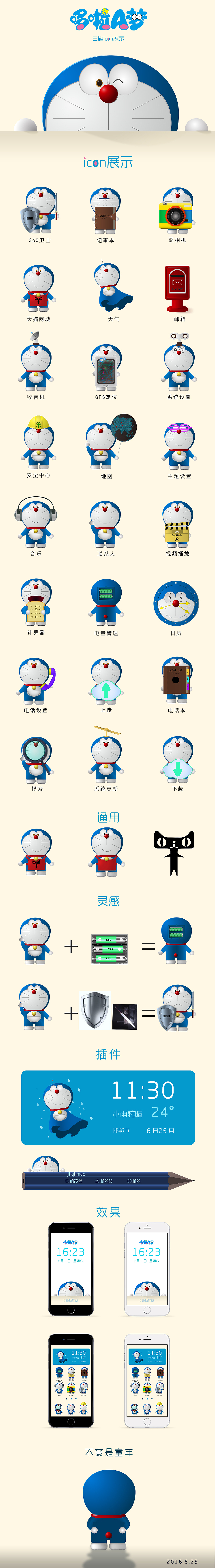 哆啦梦主题icon设计（图ZNTU0Nzc2NjA=） - 图标 - 站酷设计师嘎用原创素材 - 站酷ZCOOL
