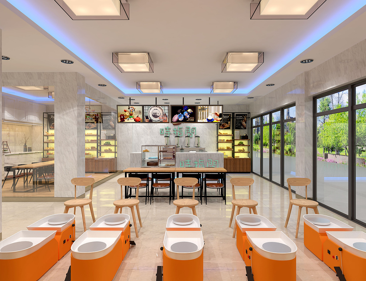 陶艺店装修风格样式效果图