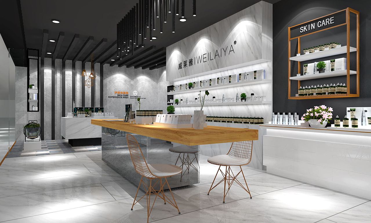 威莱雅护肤品体验店设计