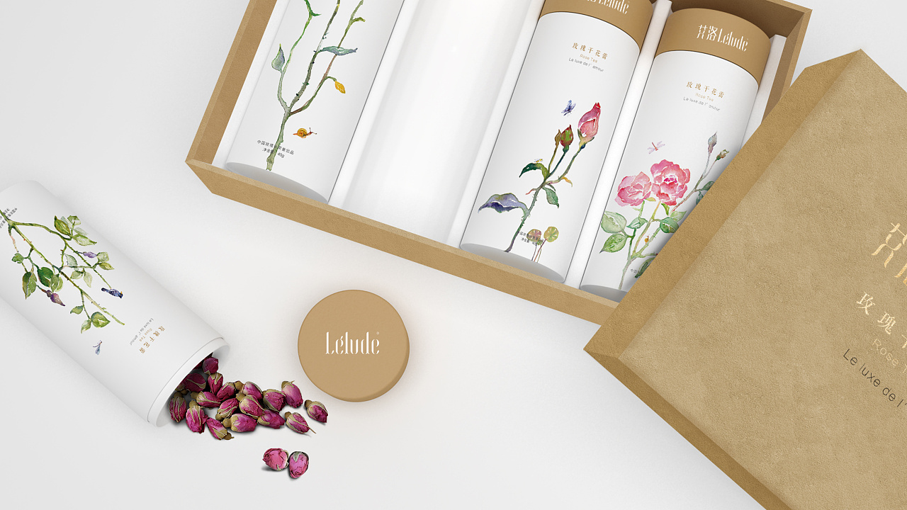 艾洛玫瑰花茶包装