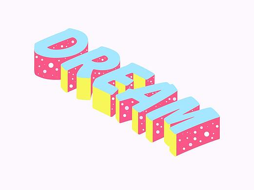 AI制作趣味3D立体文字