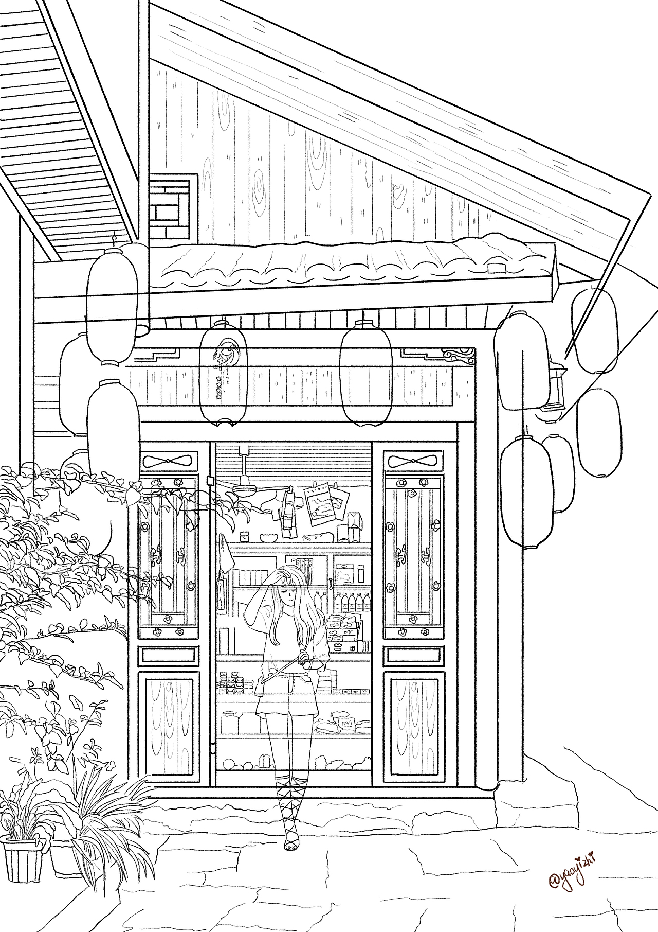 关于旅行日记——凤凰古城（图ZMjI4MjEzNjM2） - 商业插画 - 站酷设计师Sylvia杳亦之原创素材 - 站酷ZCOOL