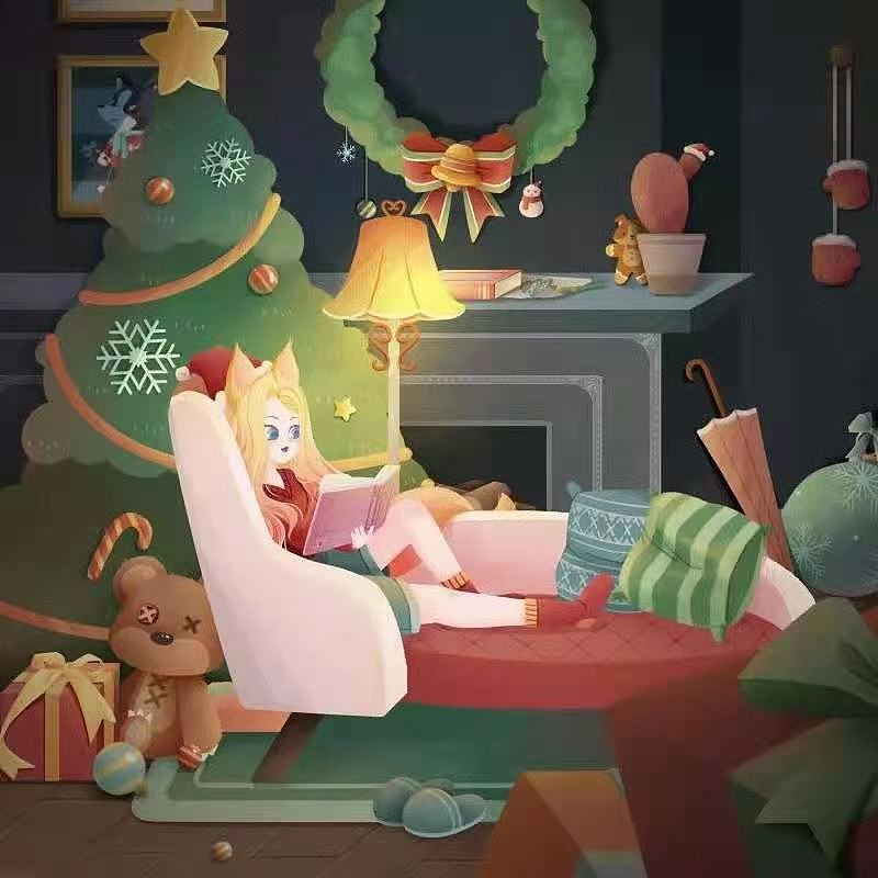 商业插画班-圣诞插画小练习