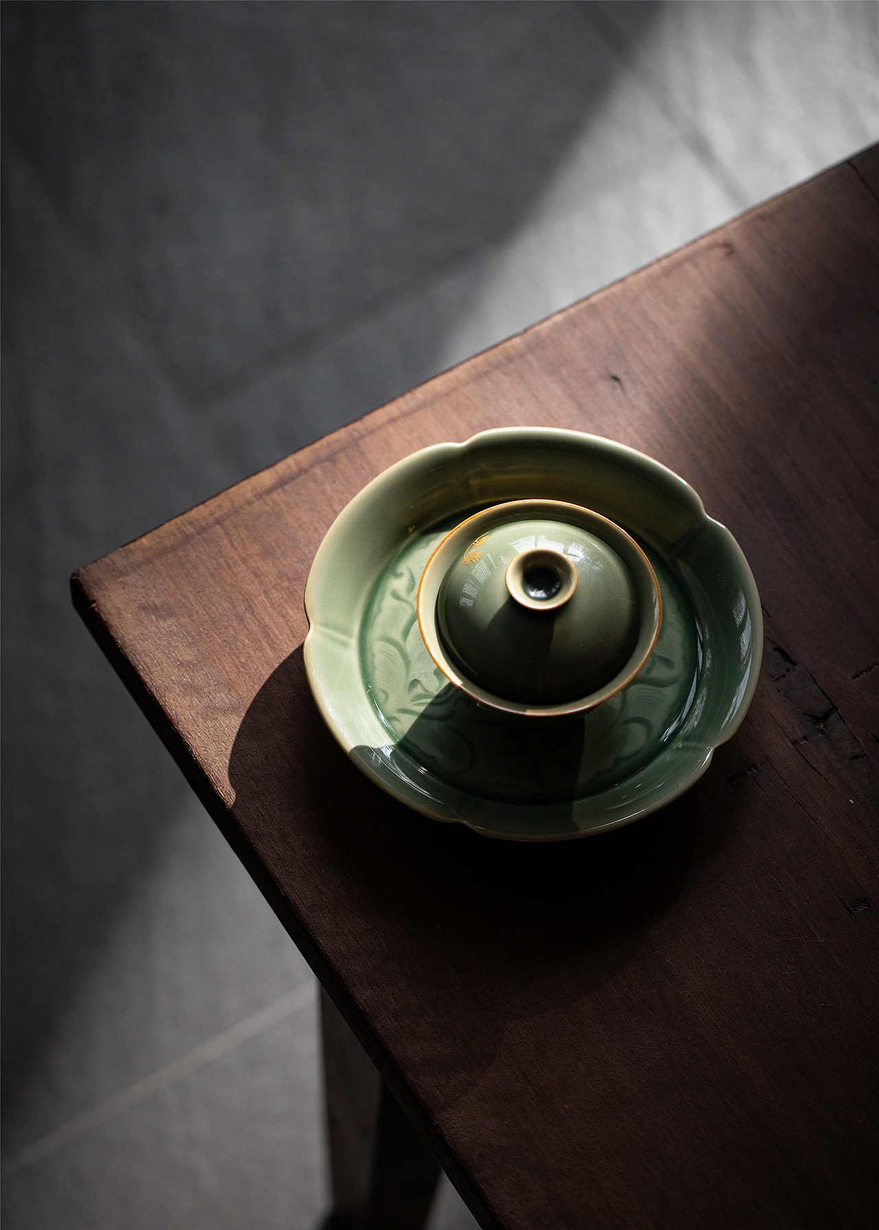 青瓷壶承/越窑干泡盘茶点盘/茶具茶道配件（图ZMjg2NzYxNzE2） - 产品摄影 - 站酷设计师五七六三原创素材 - 站酷ZCOOL