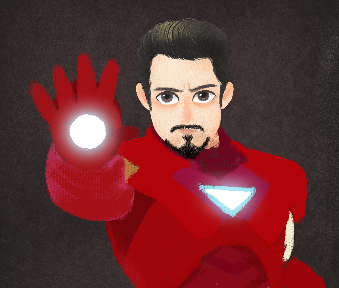 钢铁侠 然而画不下去了