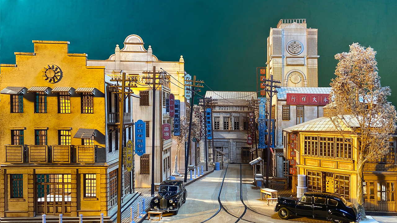 民国街景-微缩模型场景制作_kaiwustudiolll-站酷zcool