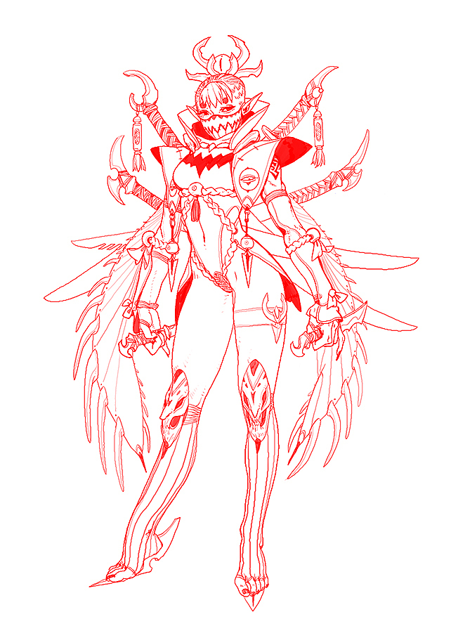 神坛-妖鬼怪（图ZMjcyNTEzNDMy） - 概念设定 - 站酷设计师B猴子原创素材 - 站酷ZCOOL