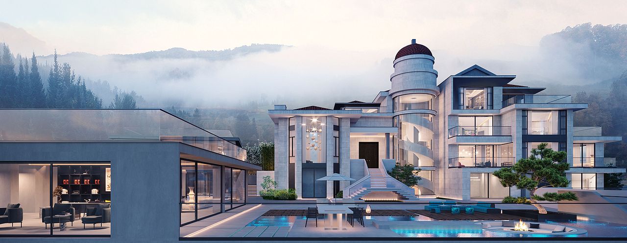 一些外立面作品效果表现（图ZMjQ4MTk1MjM2） - 酒店餐饮设计 - 站酷设计师赛肯数字图像原创素材 - 站酷ZCOOL