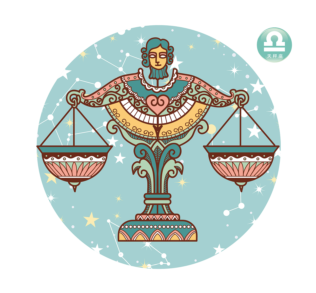 拉瓦×锐唐|与众不同的十二星座插画