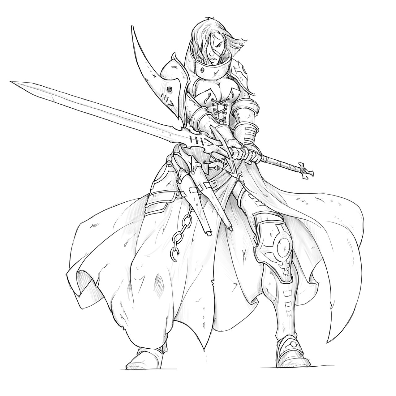 临摹的一些角色线稿