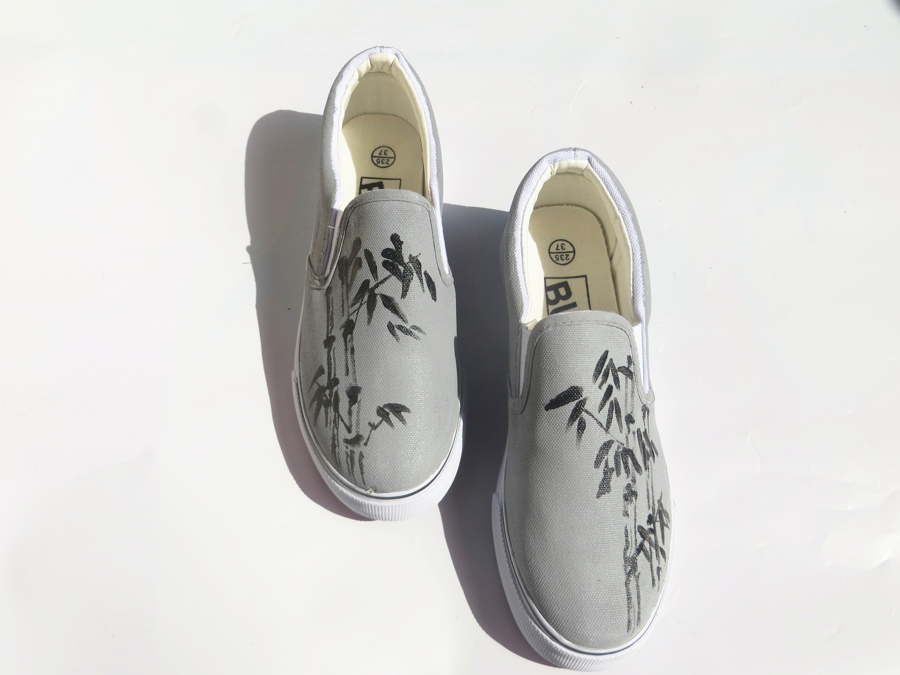 【2017个性手绘鞋中国风系列 卡梅尔小镇出品】