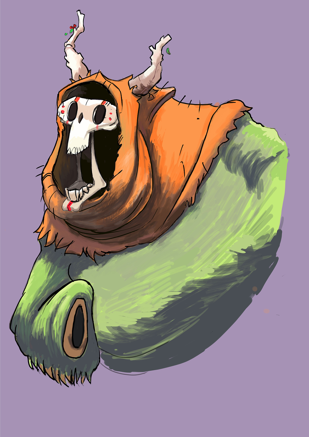 被困在家里临摹