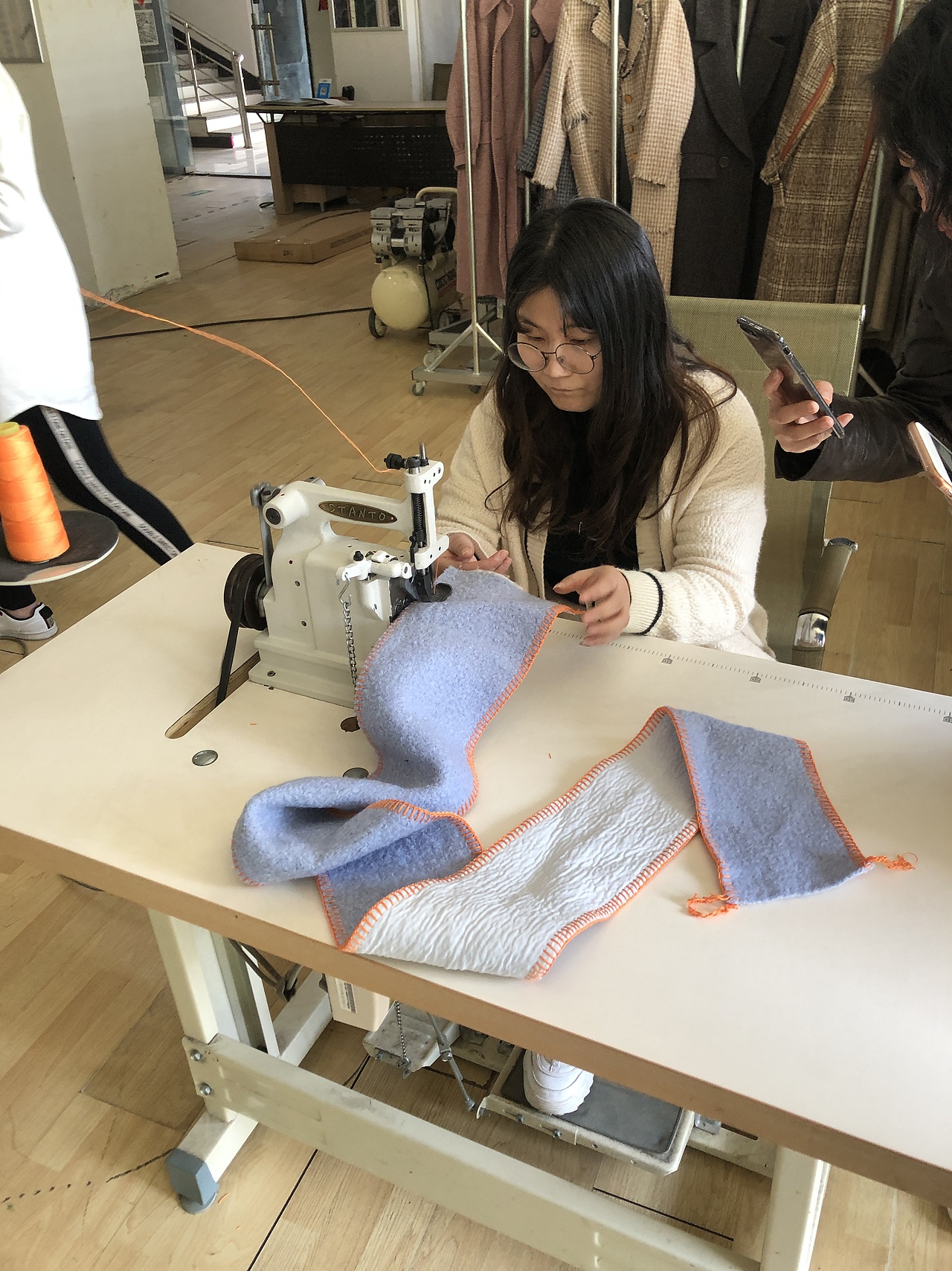 双面一字贝形拷边机,双面一样的仿钩针贝形机,18型