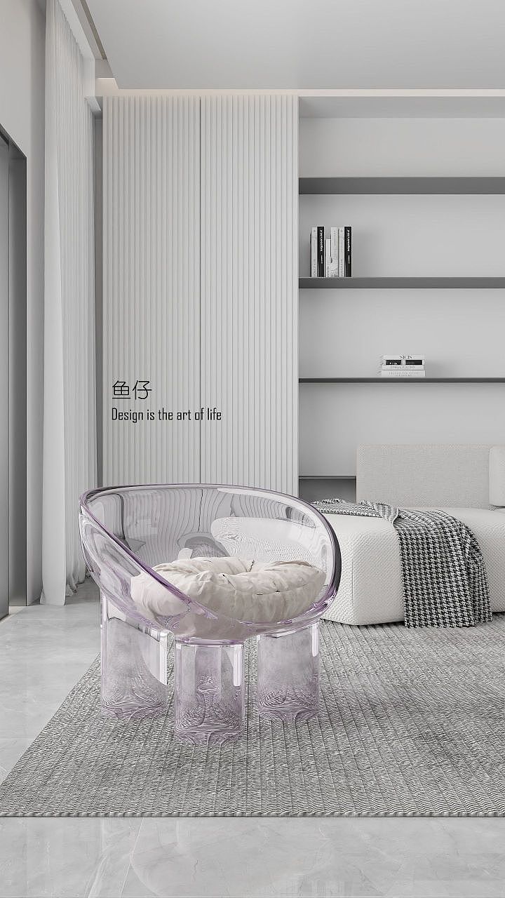 酷家乐作品，淡紫