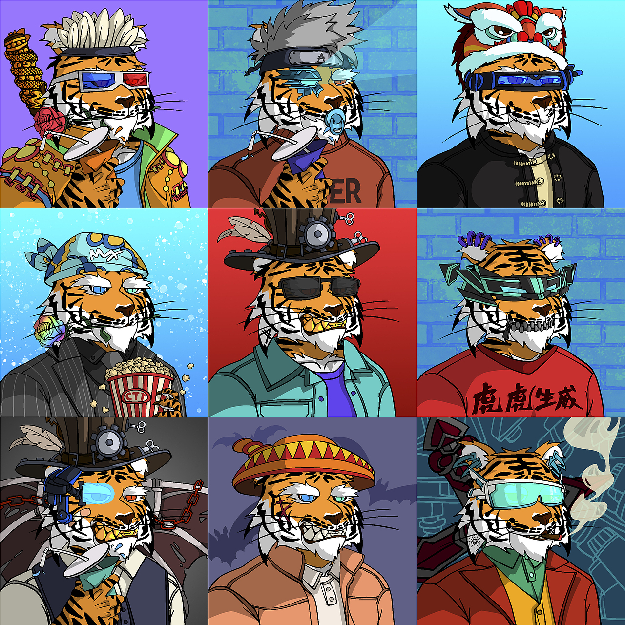「 Crazy-tiger-tribe 」疯狂老虎 NFT【CTT】