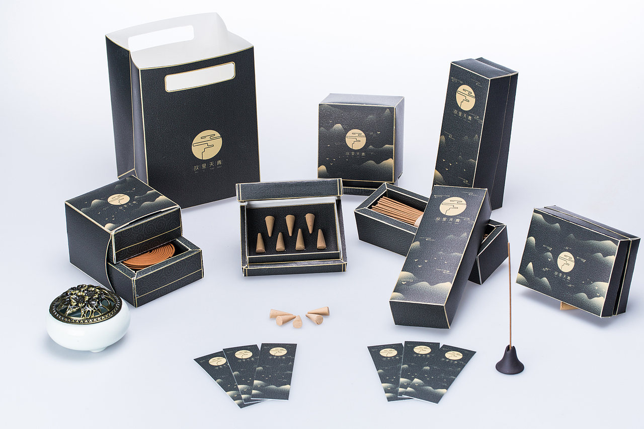 故里天青---礼佛类香学产品包装（图ZMTM0NzU3MDY4） - 包装 - 站酷设计师韦宣宣blingBling原创素材 - 站酷ZCOOL