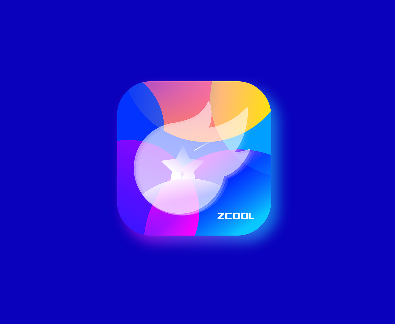 晶白风格启动图标_小_企鹅-站酷zcool