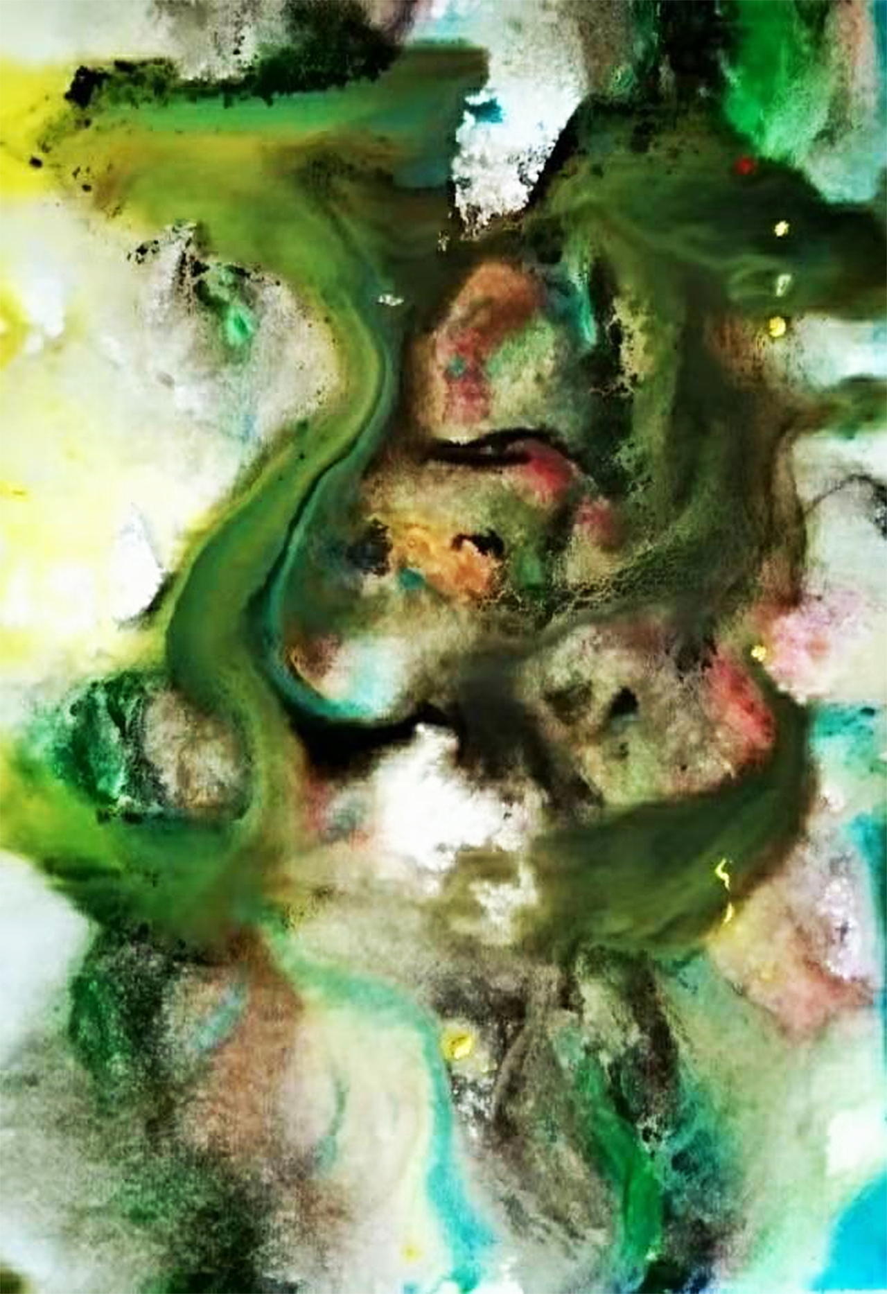 水彩《安静》 作者:果酱女王-俞果