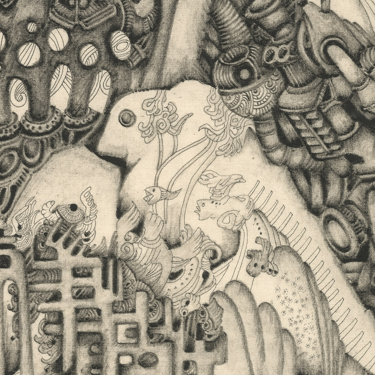 之二十八:斑纹 布面墨 李晴