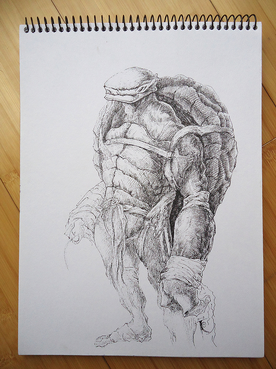 临摹足迹-忍者神龟