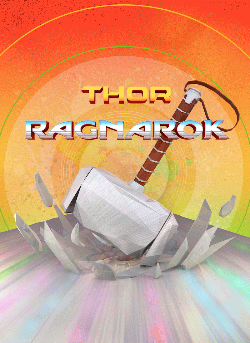 雷神之锤：诸神黄昏（图ZOTg4ODg2MjA=） - 海报 - 站酷设计师梦MaRS原创素材 - 站酷ZCOOL