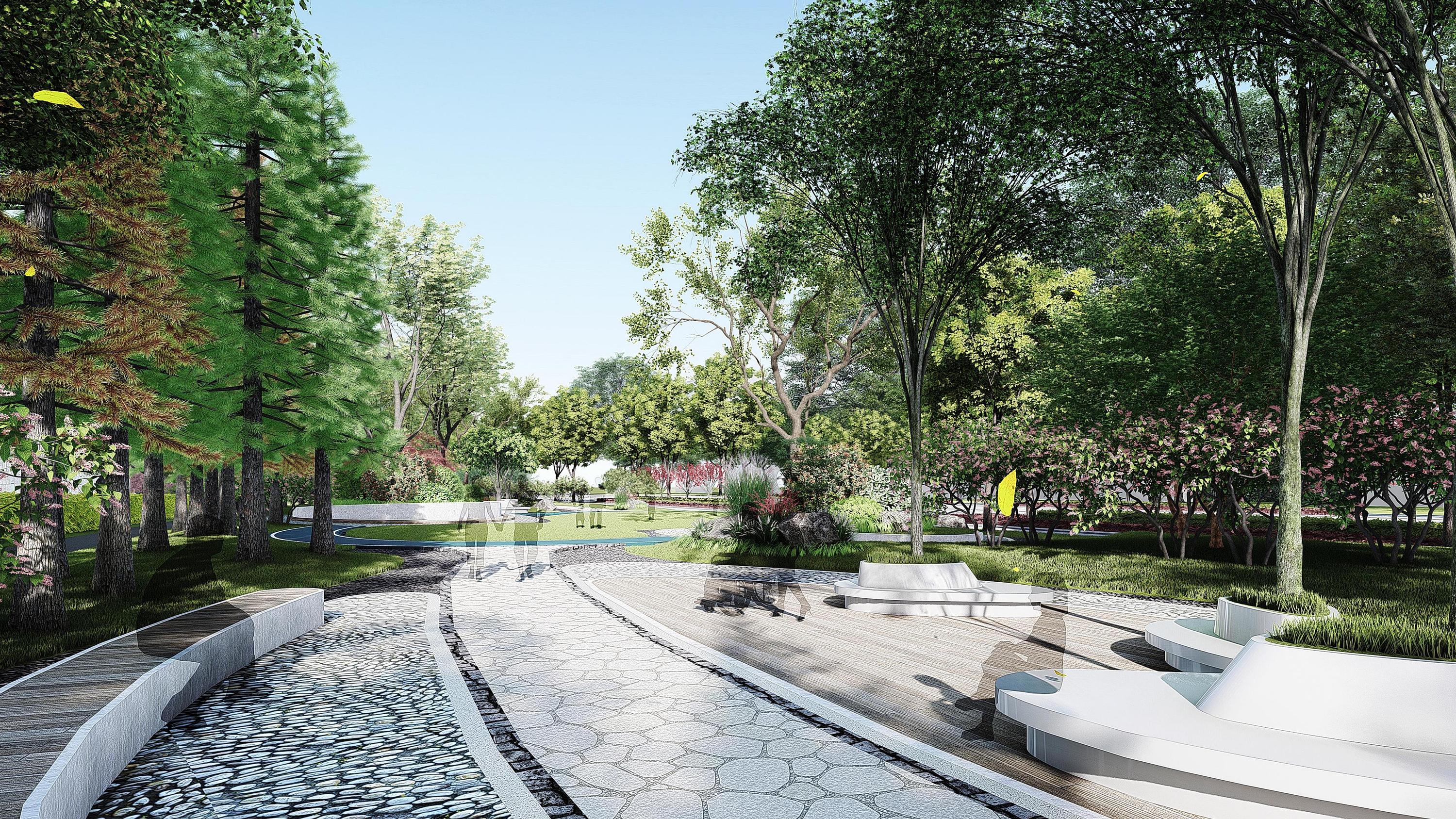 线性景观,市政绿化带景观设计