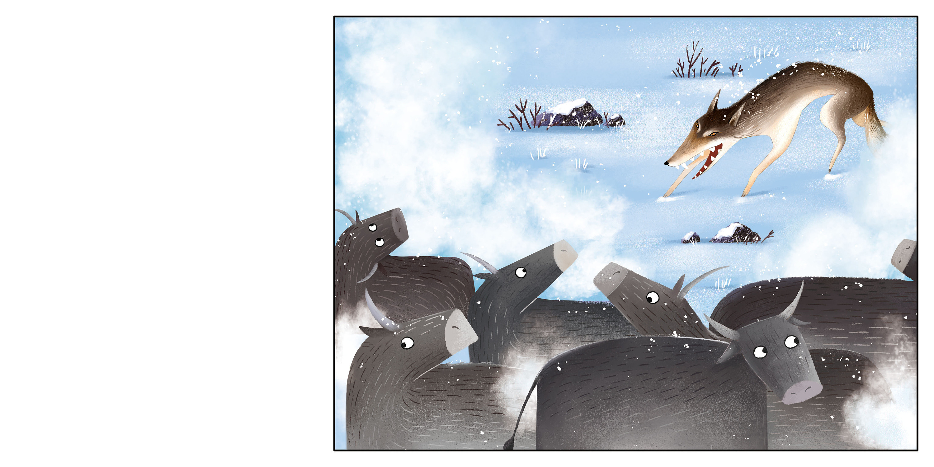 狼|插画|绘本|米艺文化 - 原创作品 - 站酷 (zcool)