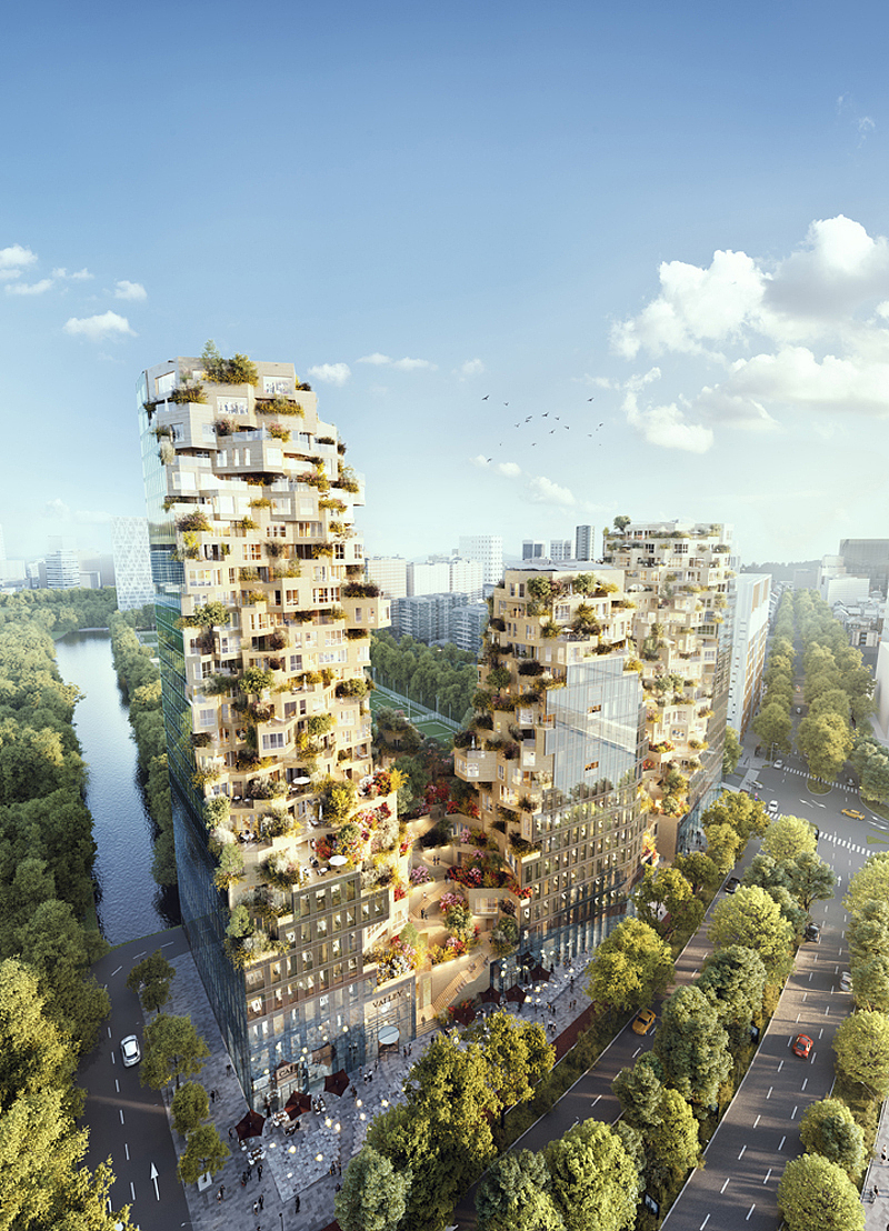 过去20年，阿姆斯特丹的南阿克西斯区逐渐发展为荷兰的国际商业中心之一，也使得对住宅开发的重心逐渐减弱。拉威尔山谷的开发是市政府旨在转变的决心，期望将此区域变为一个更具活力的城市角，在未来十年吸引更多的居民，及提供更完善的公共设施。&lt;br&gt;‘拉威尔山谷’中三座塔楼，最高达到100米，其中公共露天酒吧正位于最高点，占据了顶部两层，提供俯看阿姆斯特丹的全景视野。项目的命名源于此建筑中央的山谷公共花园，贯穿三座综合体塔楼。