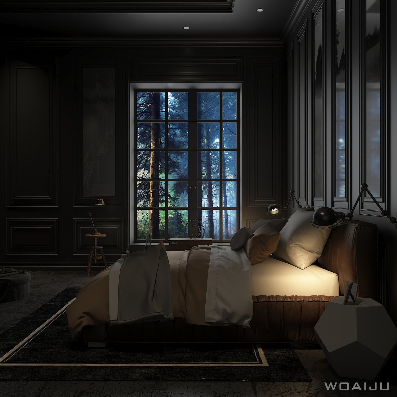 黑暗工业风卧室