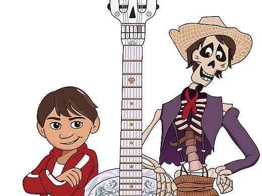 AI插画-《寻梦环游记》