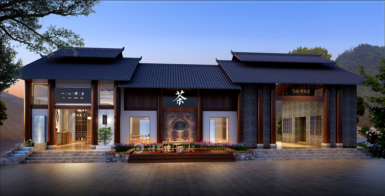 禅茶空间设计,禅意空间设计,茶楼设计,国学空间设计