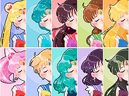 美少女战士系列头像涂鸦