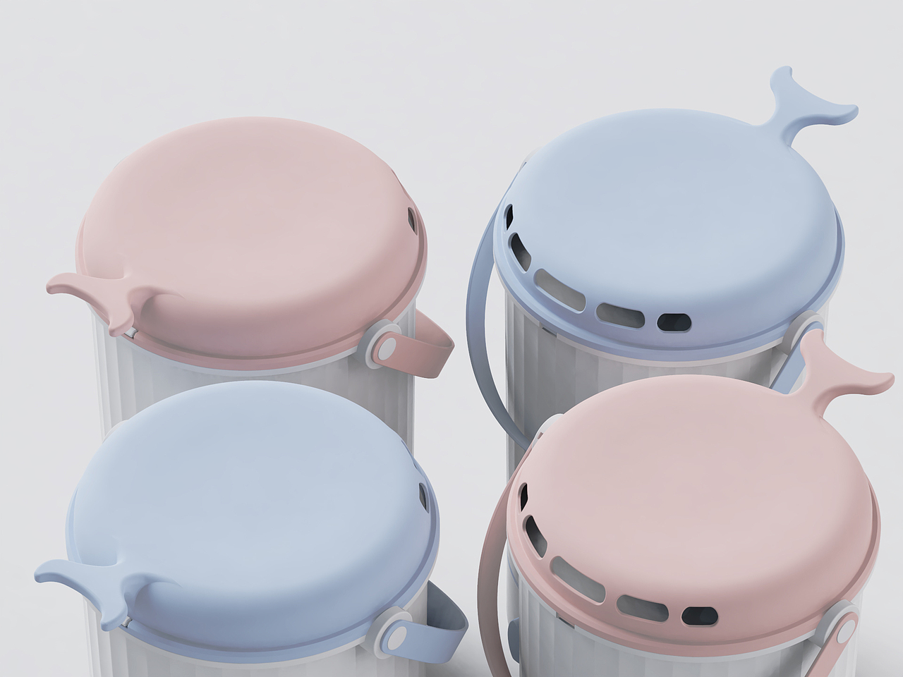 小鲸鱼-单身便携式洗衣桶（图ZMjMxNTY3MDc2） - 生活用品 - 站酷设计师HOYA创意原创素材 - 站酷ZCOOL