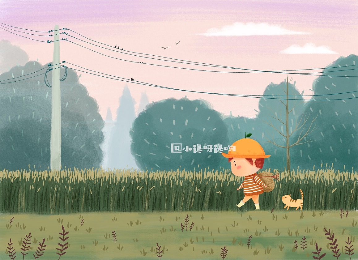 田间的小可爱（图ZMTM1MzMzODAw） - 儿童插画 - 站酷设计师安小逸插画原创素材 - 站酷ZCOOL