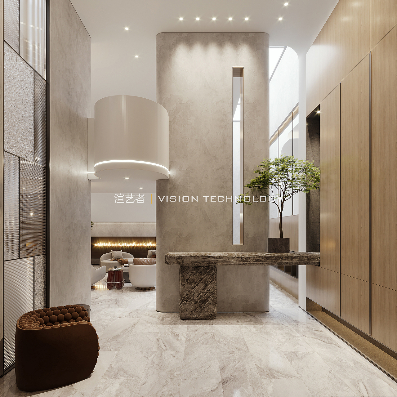 渲艺者 丨 别墅客厅