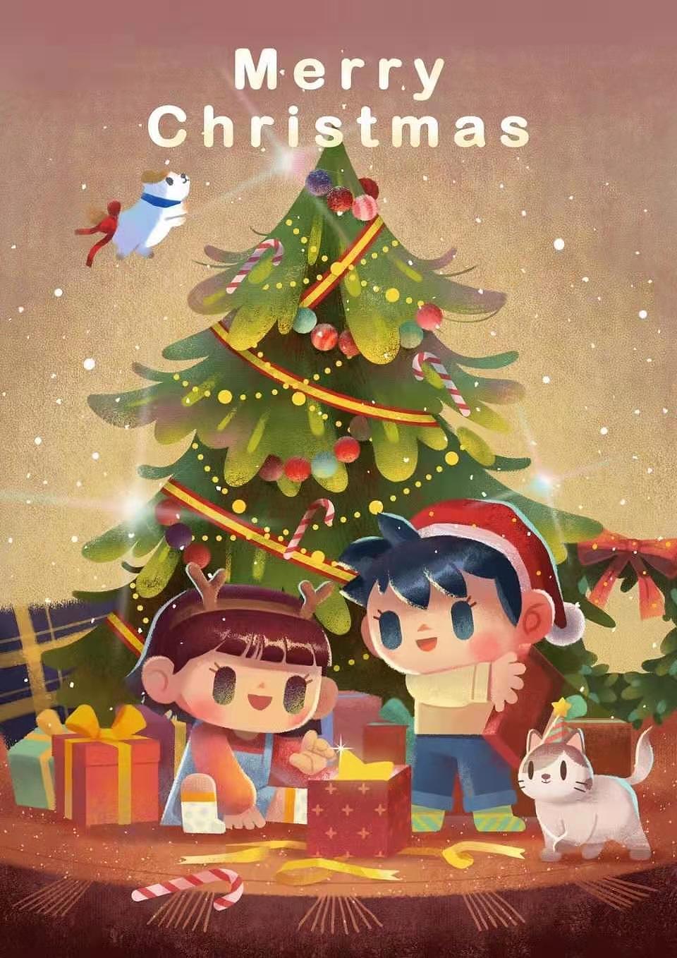 商业插画班-圣诞插画小练习