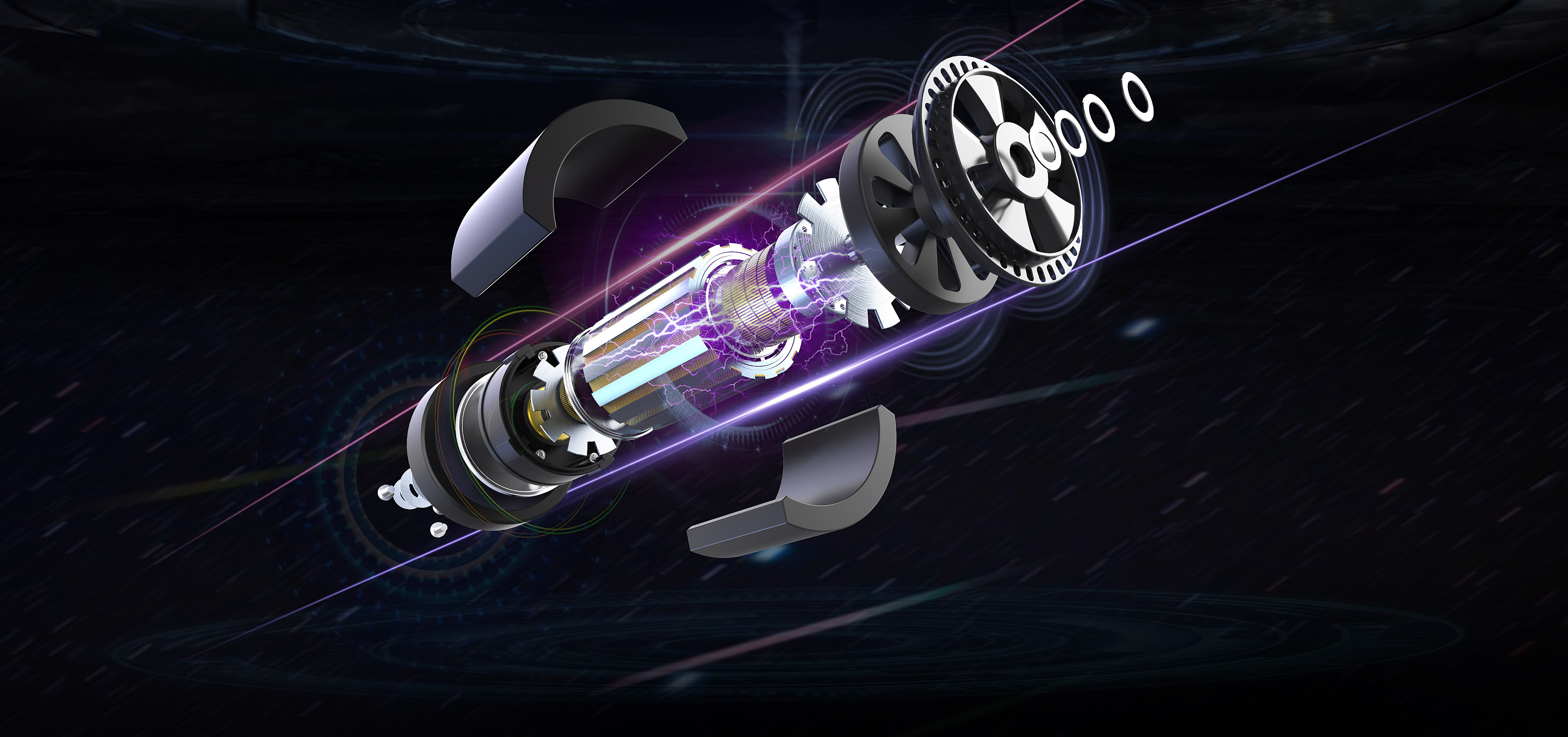 电机 科技感|工业/产品|工业用品/机械|阳光书斋 - 原创作品 - 站酷