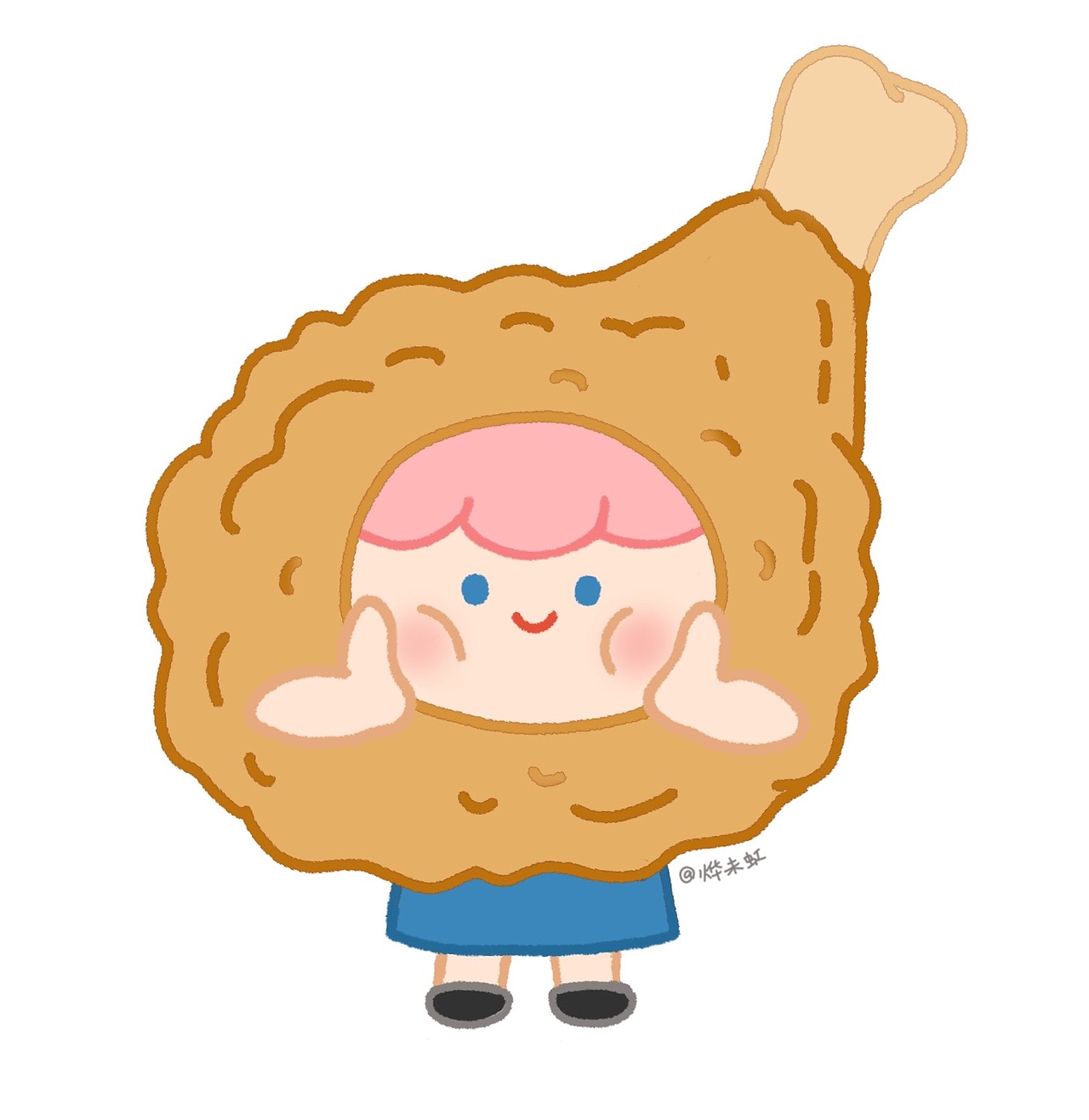 原创形象小粉大集合part1（图ZMjcxOTI1NzIw） - 单幅漫画 - 站酷设计师烨未虹原创素材 - 站酷ZCOOL