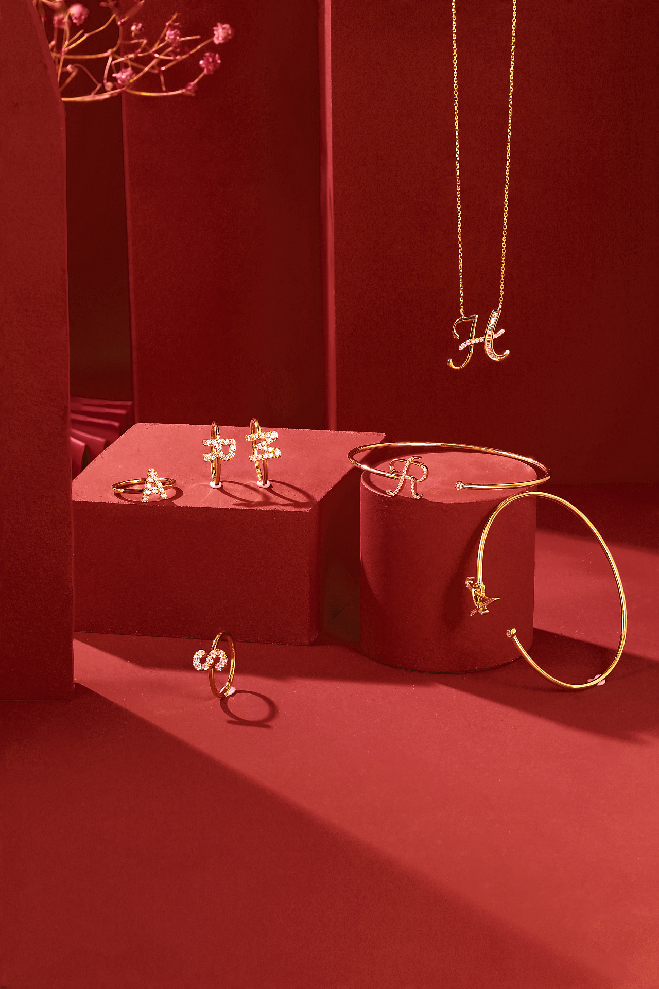 红色系列珠宝海报