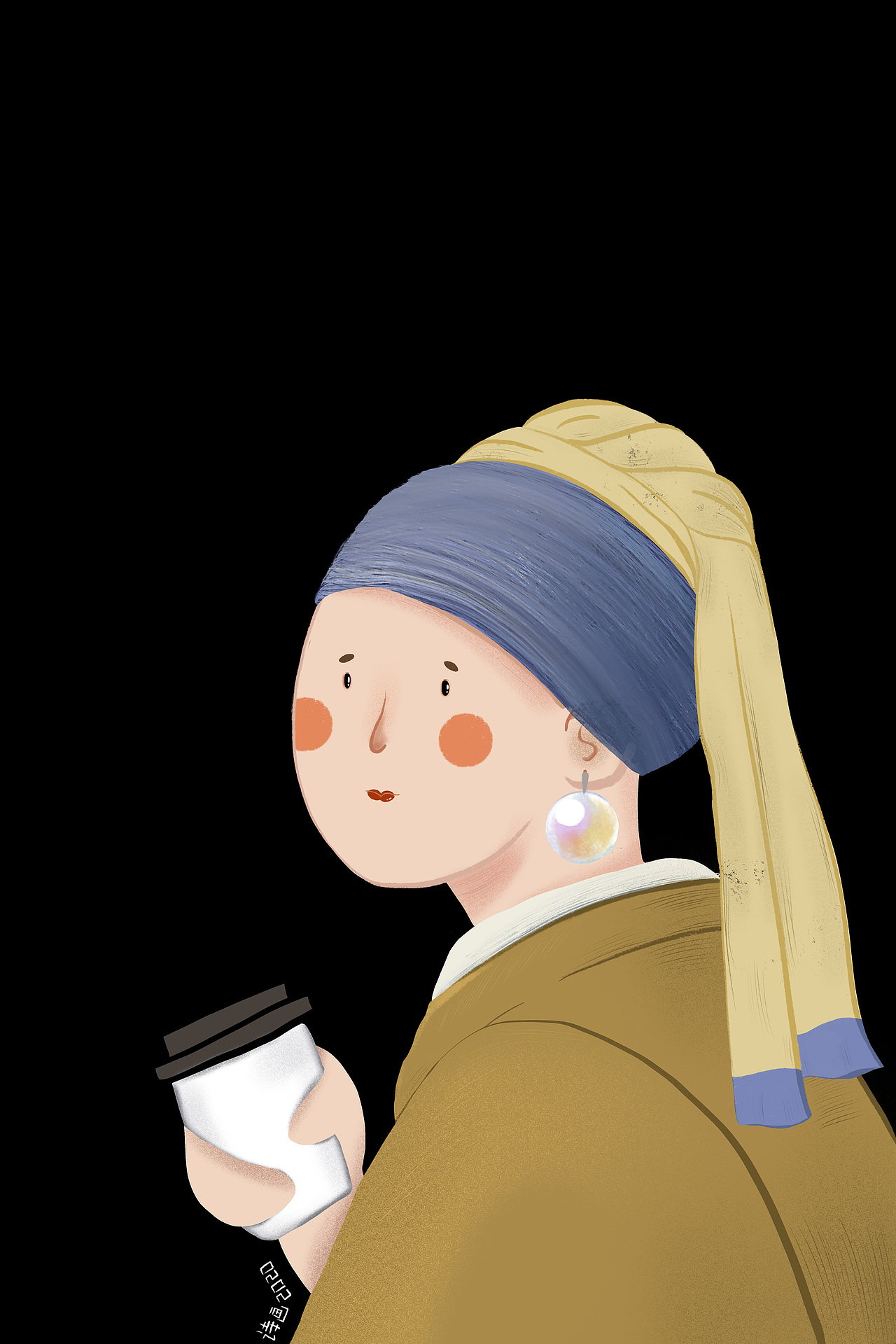 《带珍珠耳环的少女-爱外带》