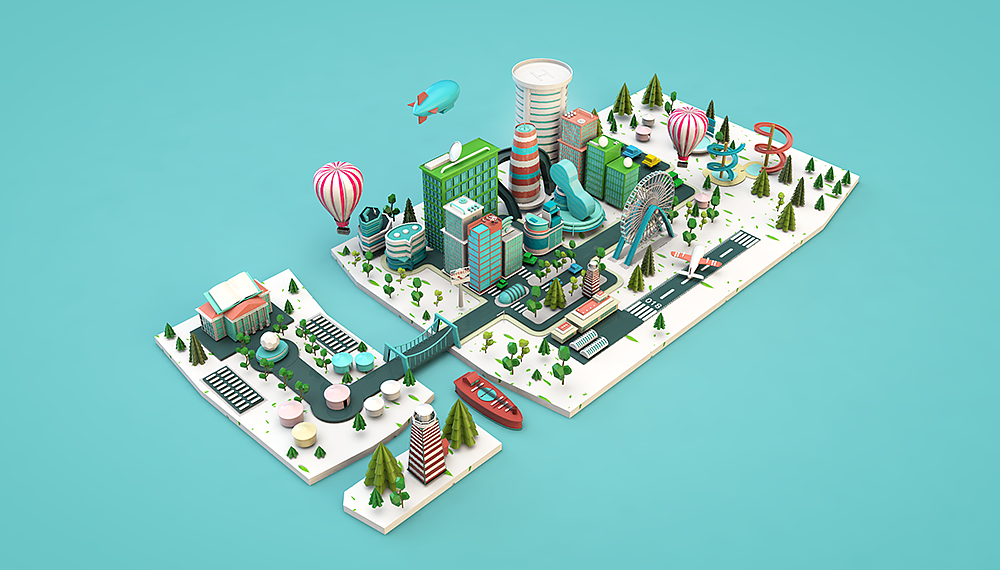 城市缩影（图ZMTYwNDQ5ODcy） - 建筑/空间 - 站酷设计师懿181128原创素材 - 站酷ZCOOL