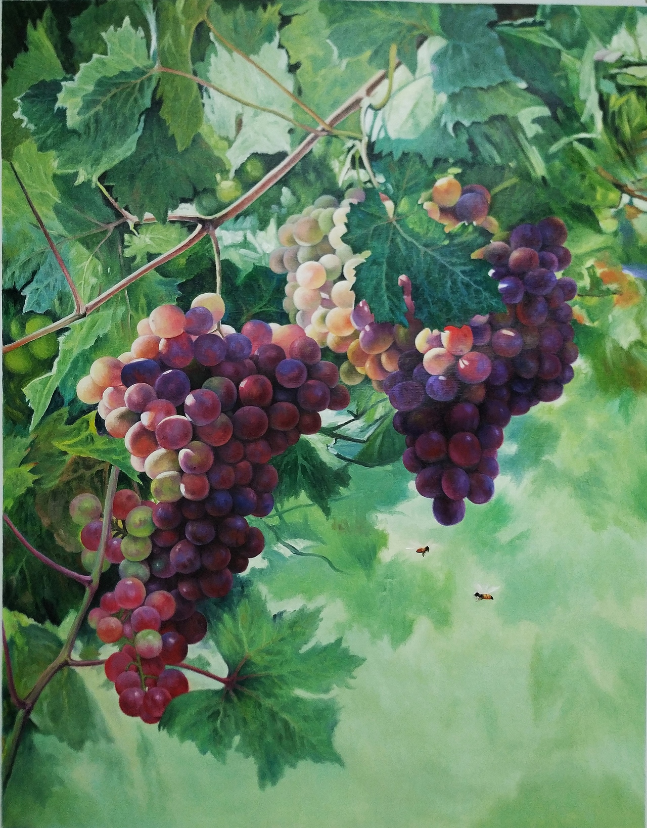 油画葡萄